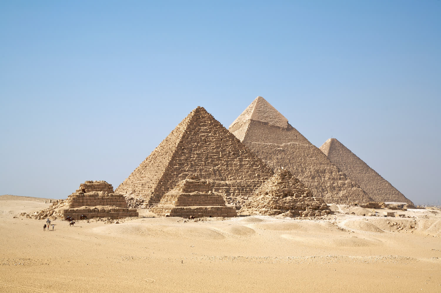 As pirâmides de Gize, no Egipto